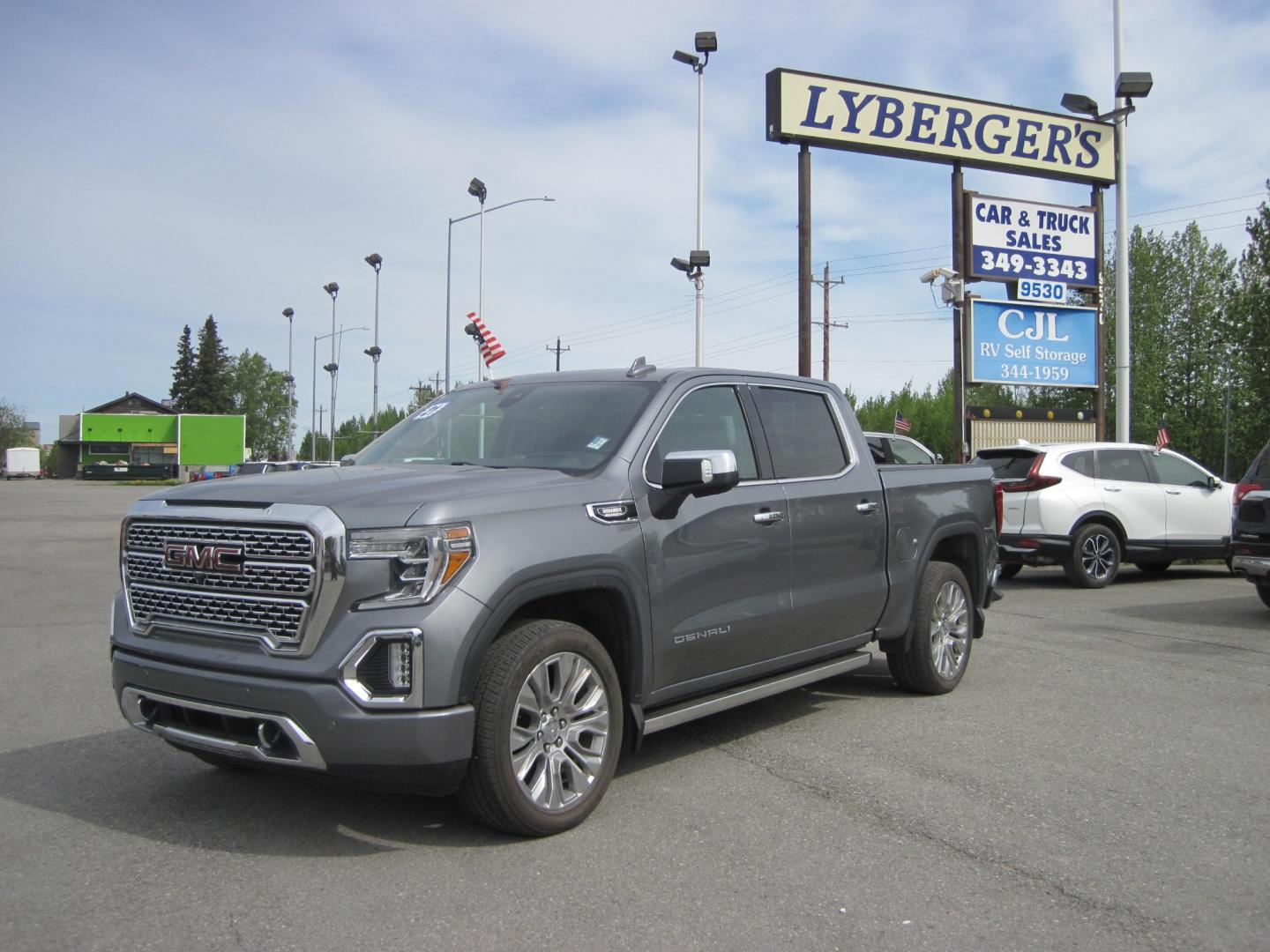 2021 gray /black GMC Sierra 1500 Denali (3GTU9FET8MG) , automatic transmission, located at 9530 Old Seward Highway, Anchorage, AK, 99515, (907) 349-3343, 61.134140, -149.865570 - Nice GMC 1500 Denali Duramax Diesel come take a test drive - Photo#0